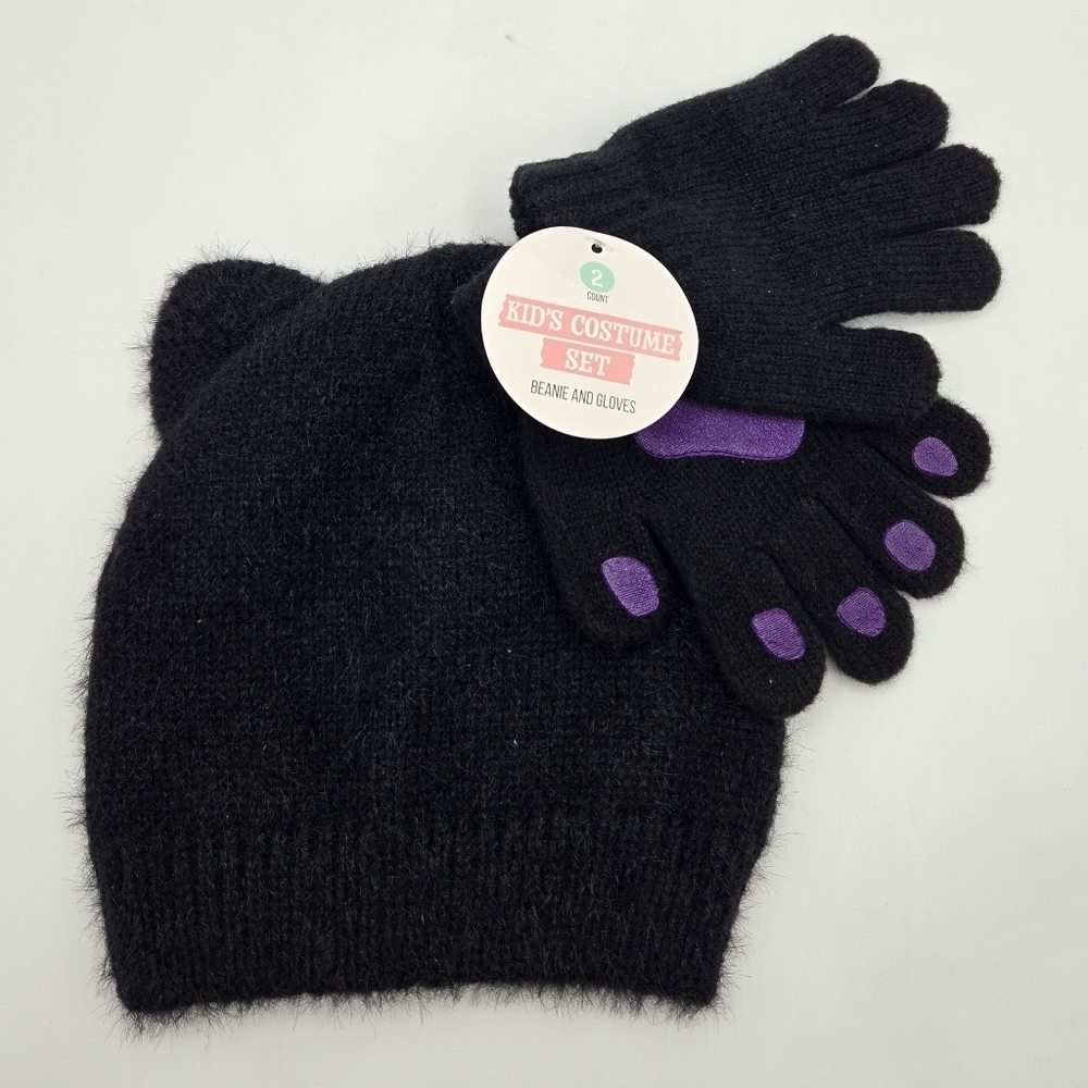Cat Costume Beanie and Gloves Kid's Costume Set